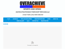 Tablet Screenshot of overachievesportsandspeed.com